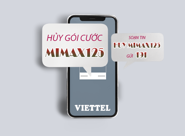 Hủy gói cước MIAX125 Viettel bằng tin nhắn cực đơn giản