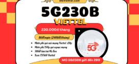 Gói cước 5G230B Viettel miễn phí 8GB/ngày, 50GB My Box, Free gọi và TV360